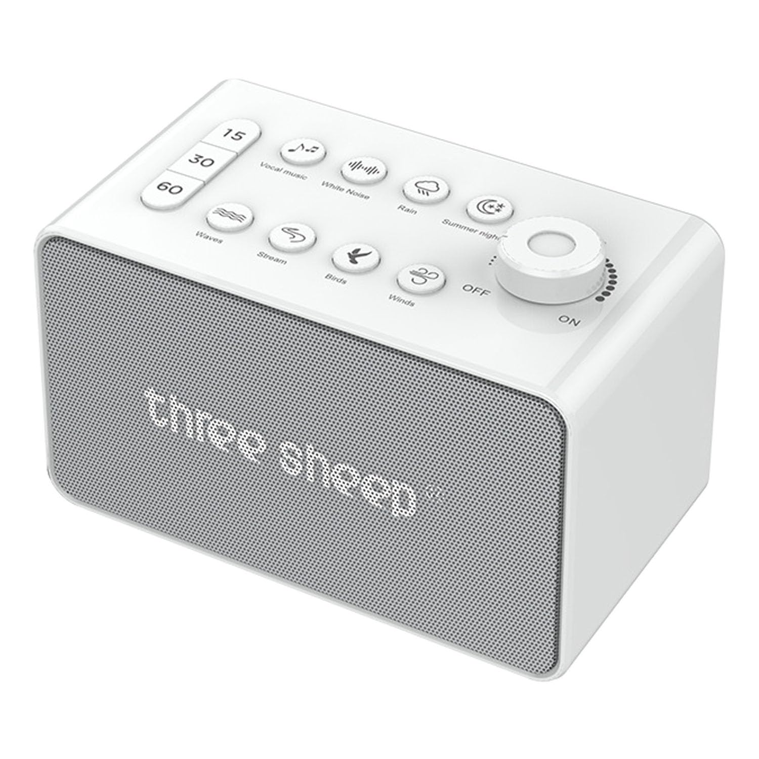 Máquina de sonido blanco de 8 sonidos - Máquina de sonido de lluvia - bosque, lluvia, olas, chimenea, máquina de sonido para adultos que duermen - Sonidos naturales para bebés niños máquina de sonido