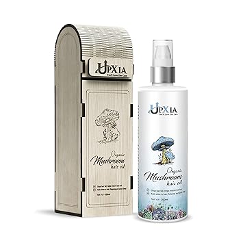 UPXIA Organic Mushroom Hair Oil Relaxing massage for Healthy Scalp Fights Hair Fall Hair Oil 200ml