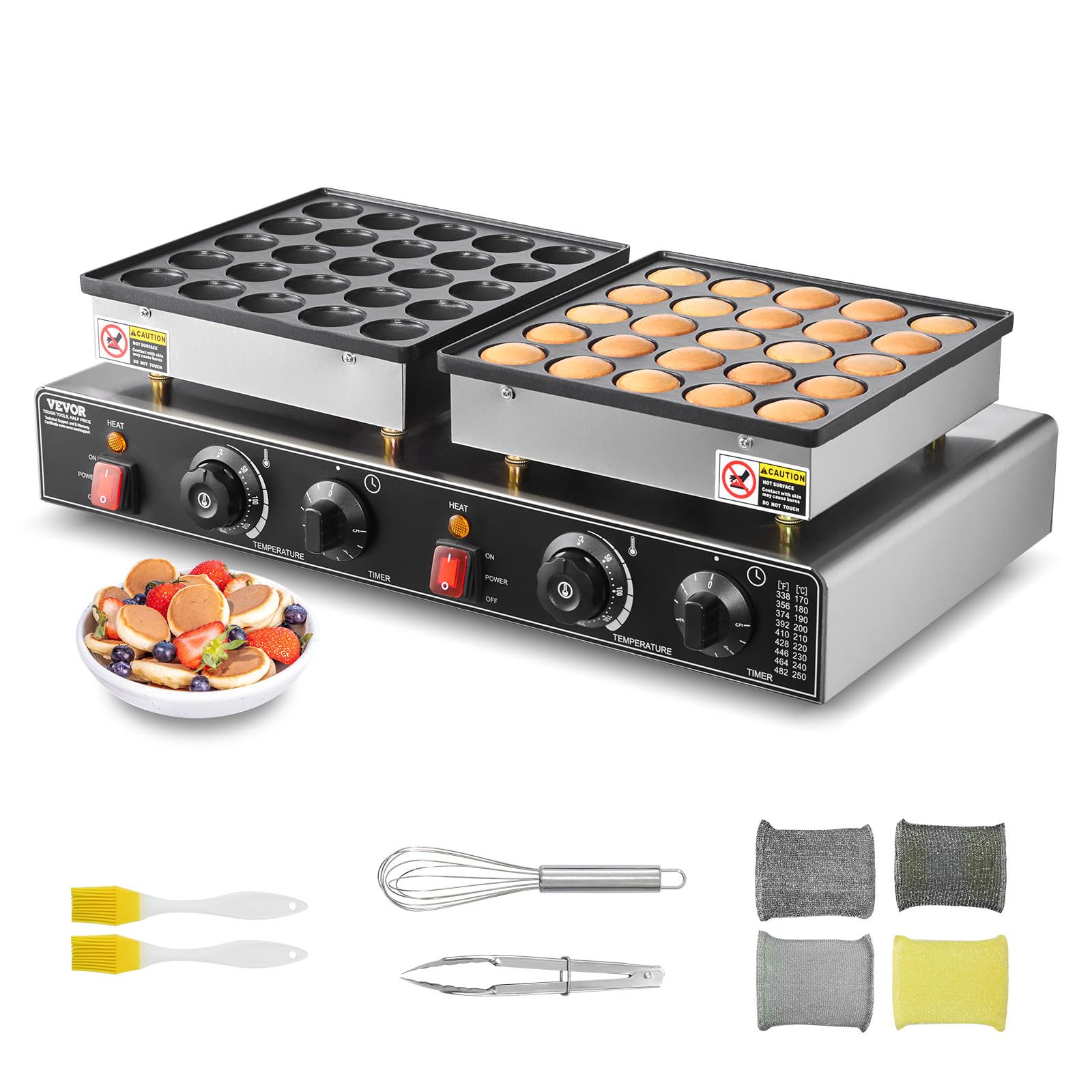 Amazon.com: VEVOR 50PCS Mini Dutch Pancake Maker, Non-stick