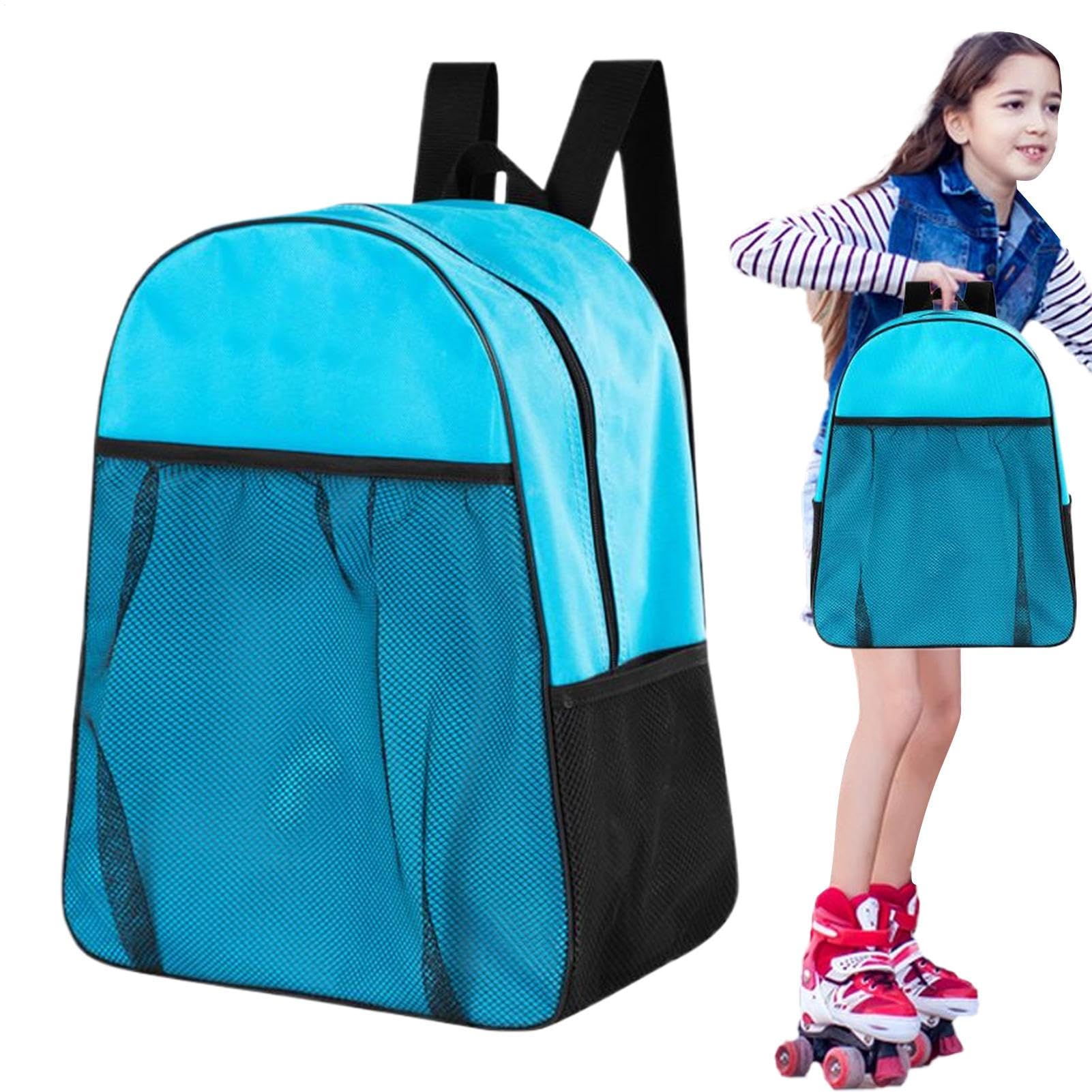 Genérico Bolsa para Patines, Mochila para Patines Niños Adulto, Bolsa De Almacenamiento para Patines En Línea para Patines De Hielo, Ideal para Viajes Y Entrenamiento Al Aire Libre, 35x17x43cm