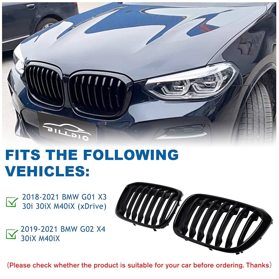 BMW純正 G01 X3 G02 X4 ブラックキドニーグリル 美品 Amazon | BILLDIO X3 G01 X4 G02 グリル - ブラック キドニー