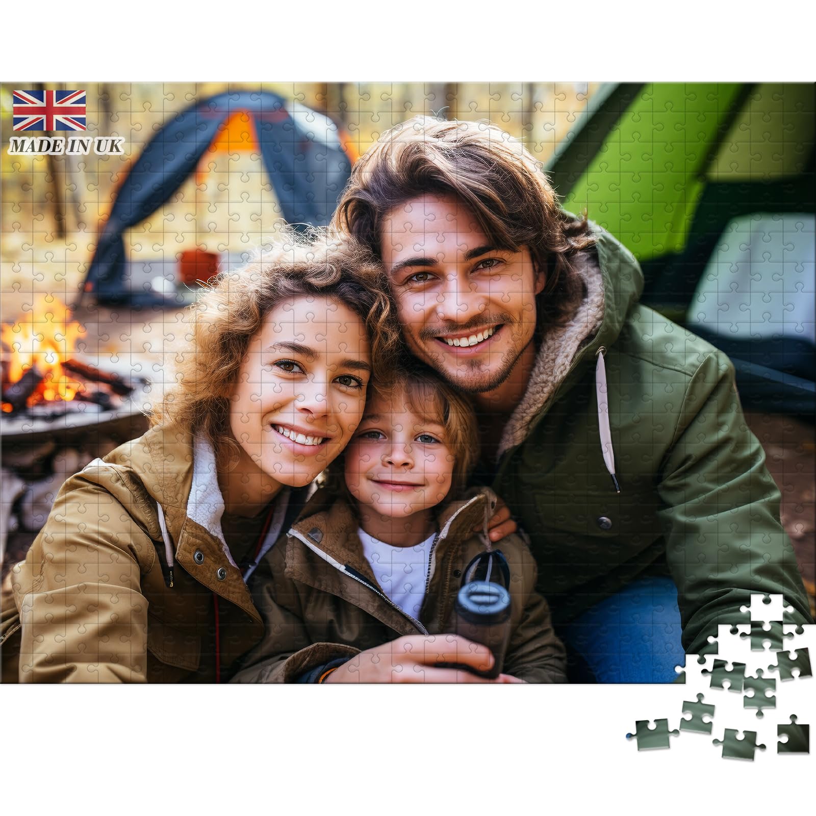 UM UPMALL Puzzle Personalizado con Foto - Rompecabezas de Madera Personalizable con tu Propia Imagen, Diferentes Tamaños Disponibles (35 a 1000 Piezas), Regalo para Familia, Cumpleaños, Regalo