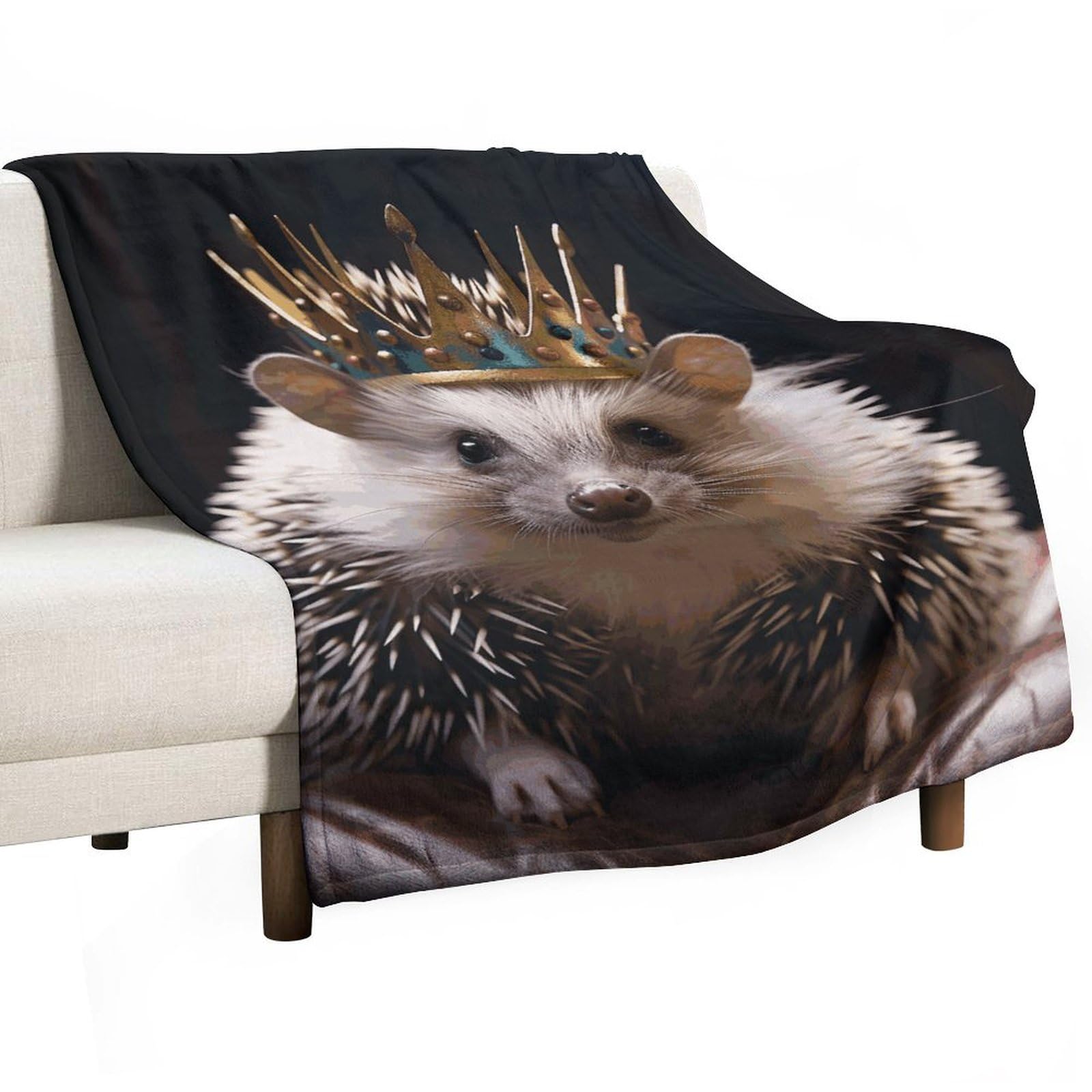 Couverture flanelle légère contre les nuits fraîches, plaid lit hérisson