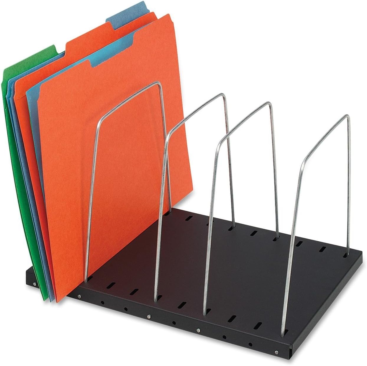 STEELMASTER Adjustable 4Pocket Wire Organizer, 9.65L x 8