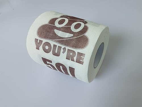 Miniatura 2 de Feliz cumpleaños Holy Poop You're xx Years Old Style - Papel higiénico de papel higiénico de pañuelo, broma, divertida fiesta de cumpleaños, idea de