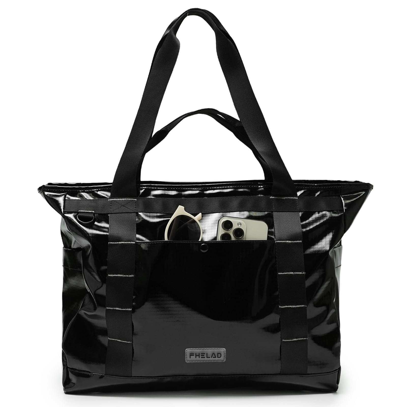 Beach Tote Bag for Women Large Work Shoulder Handbag with 15 6 Laptop and Multi Pockets Office Bag