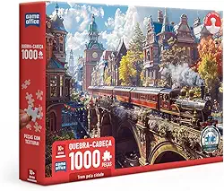 Toyster - Quebra-cabeça: Trem pela cidade - 1000 peças - Game Office