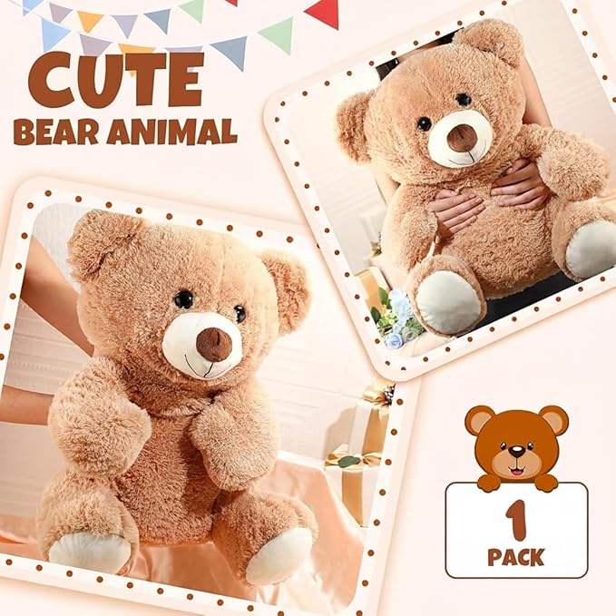 Oso de Peluche Jenaai 20 pulgadas Suave y Grande miniatura 3