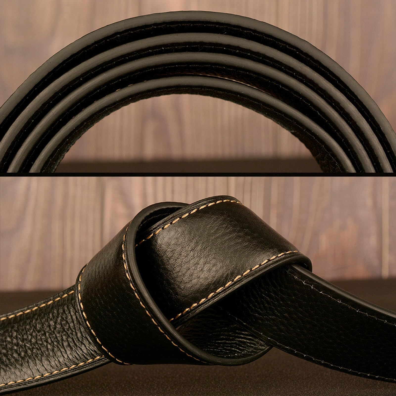 Cinturón de Hombre Cinturón de Hombre con Hebilla automática Patrón águila Grabado Jeans Ajustable Deslizante(Ele's Head,120Cm/47)