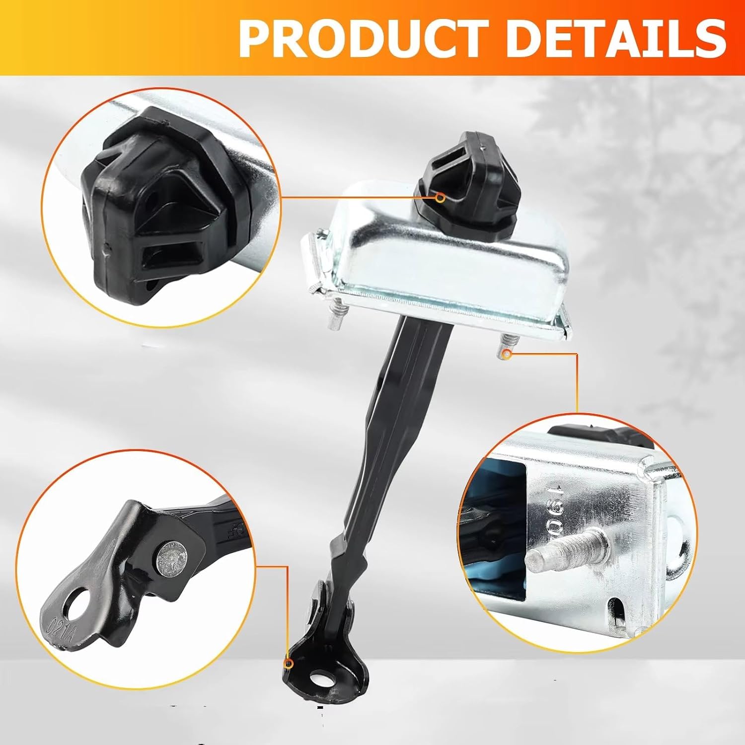 Door Hinge Stop Check Strap Link Limiter Glass Front for Verano 2012-2017