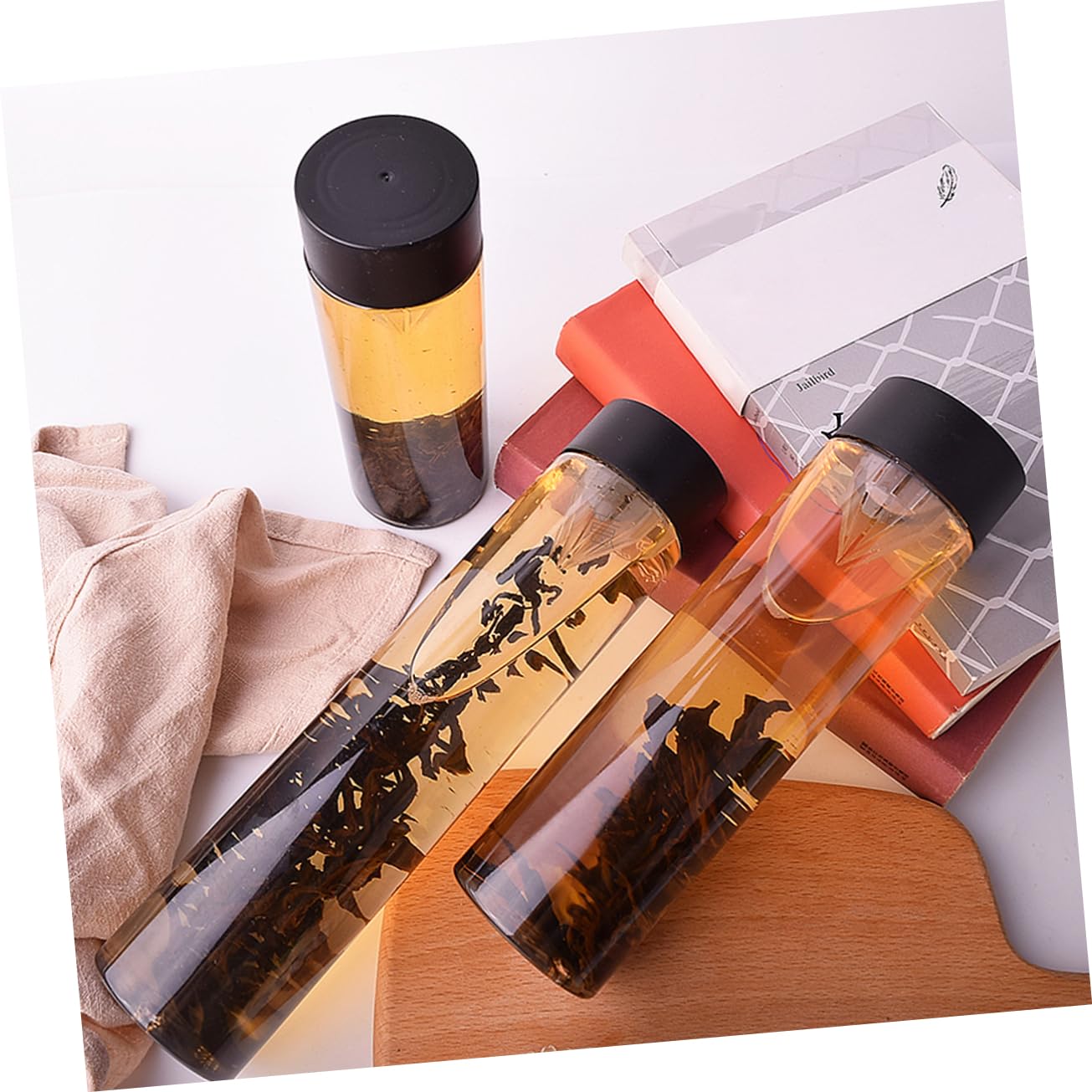 Anneome 12pcs Safe Pet Plastic Water Bottles Juice Storage Jars 300ml Empty Bottles for Storage and Juice