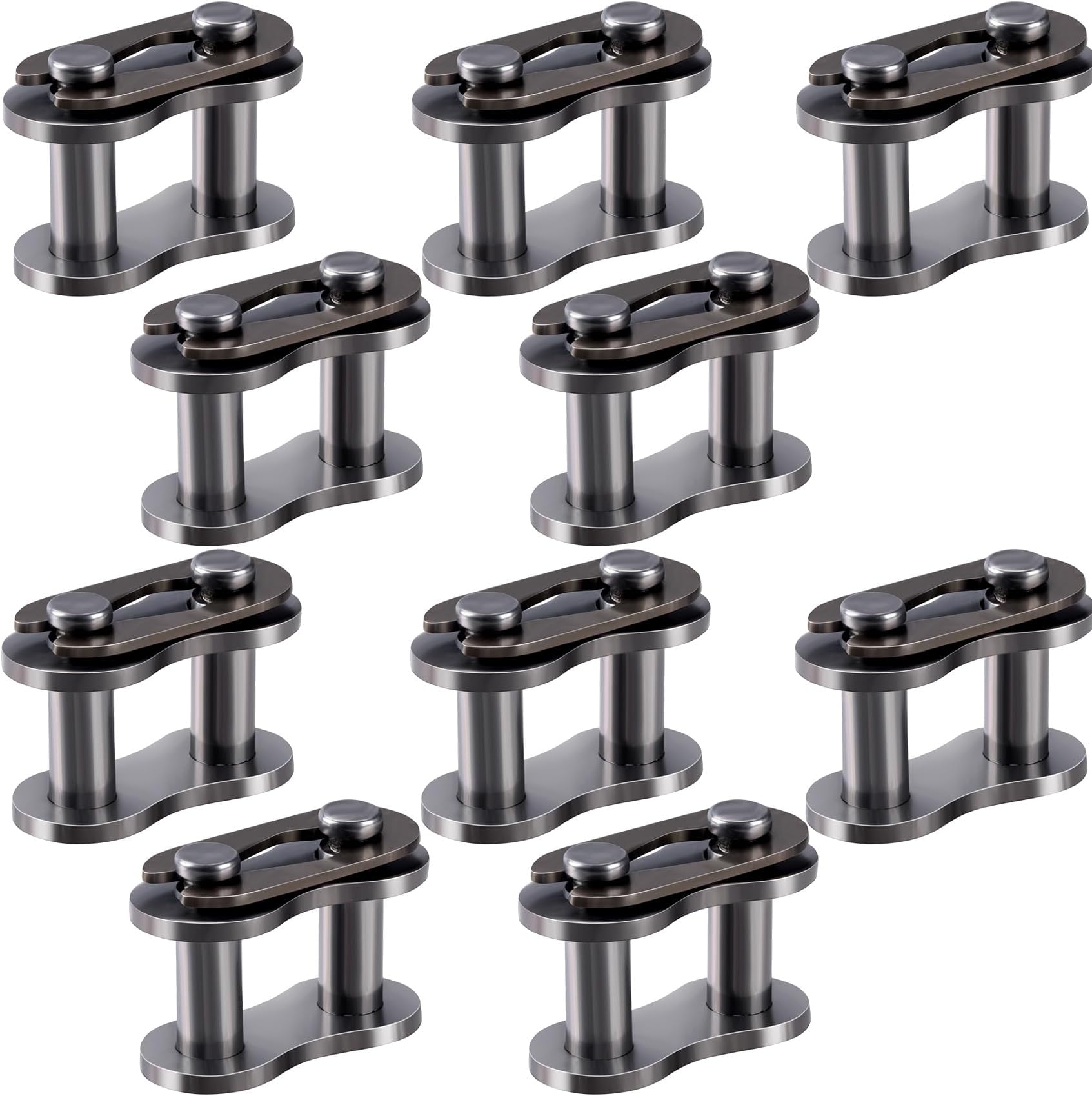 PAGOW 10pcs #35 Chain Master Link Roller, Steel Alloy Heavy Duty Connector for Bike Bicycle Mini Karting Pit ATV Scooter Baja Doodle Bug Motovox Harbor Freight Predator 212cc Go Kart Cart