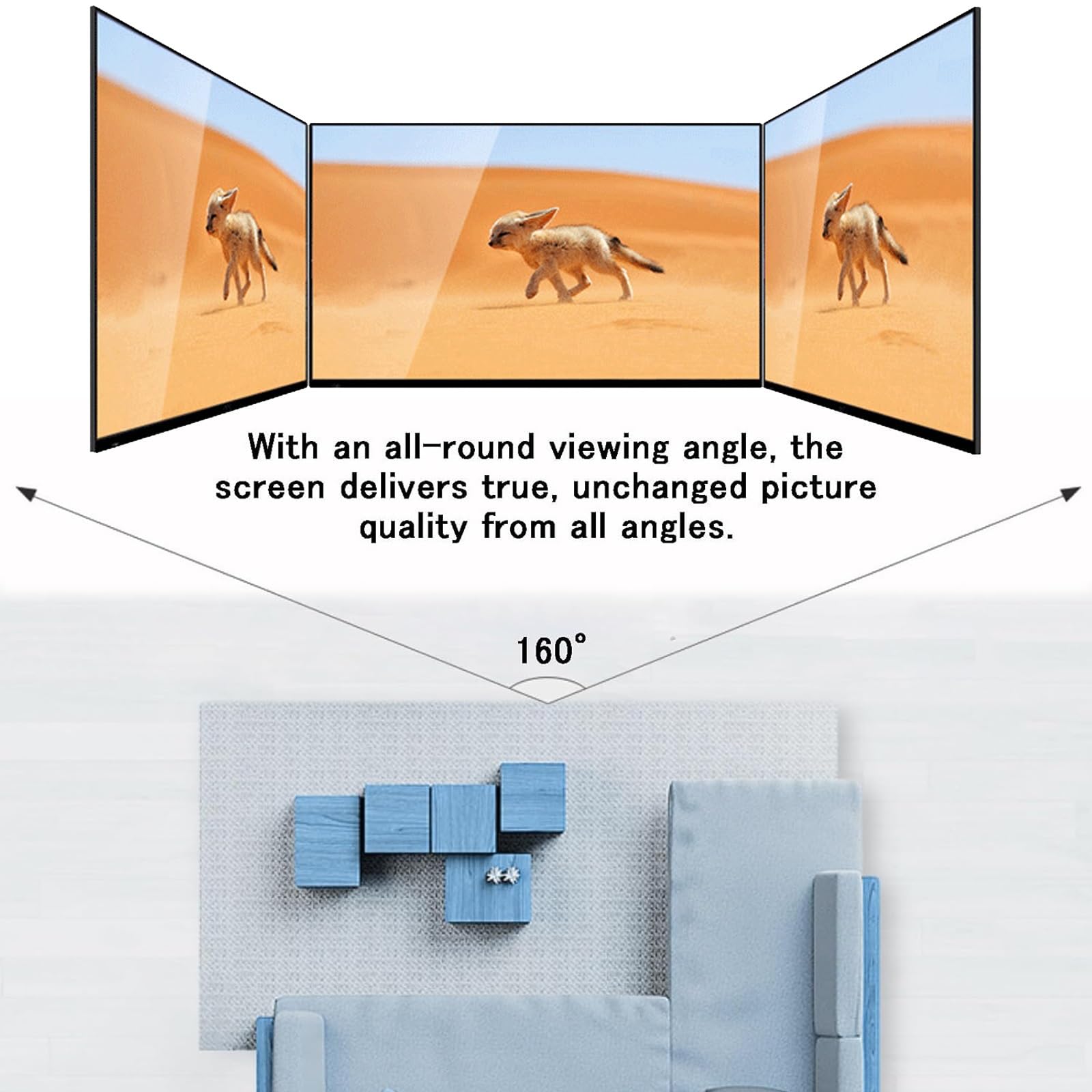 Schermo Di Proiezione Portatile Da 30 40 50 Pollici, Schermo Proiettore Estraibile, Schermo Di Proiezione A Pavimento per Home Theater Cinema Campeggio, Design Compatto, Formato 4:3 16:9(16:9,30")