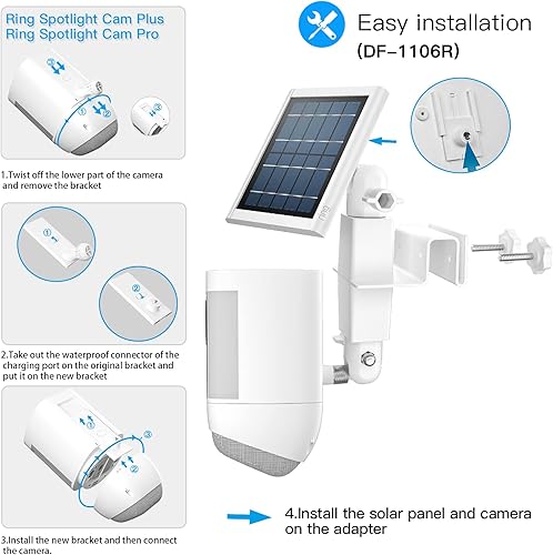 Miniatura 2 de HOLACA Soporte de canalón 2 en 1 resistente a la intemperie para Stick Up Cam Pro, Spotlight Cam Pro Batería y Stick Up Cam Plus Batería Accesorios