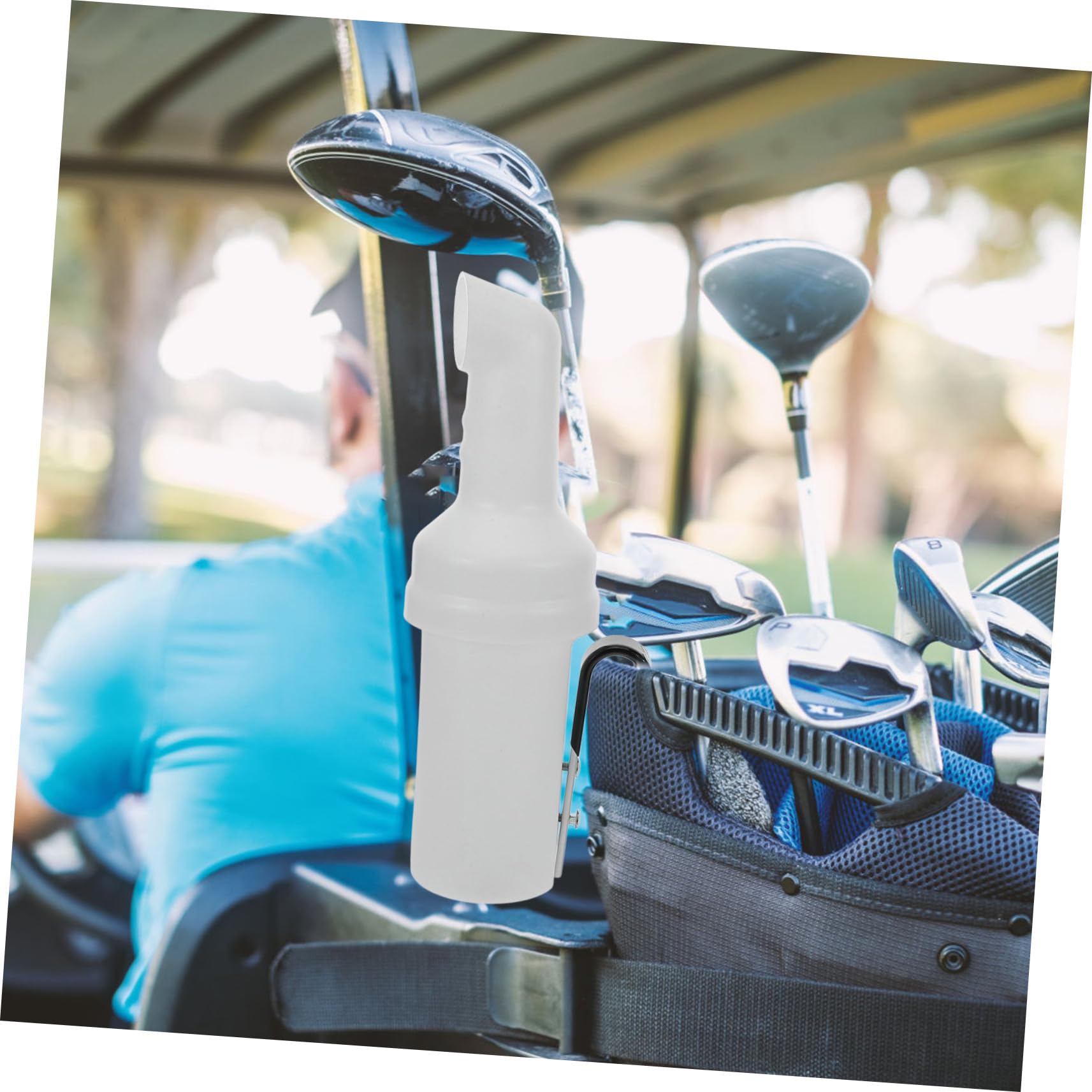 Milisten Golfwagen aus Kunststoff und Einfacher Bedienung Sandflasche mit Großem Fassungsvermögen hängende Sandflasche für Golfwagen zum Golfspielen
