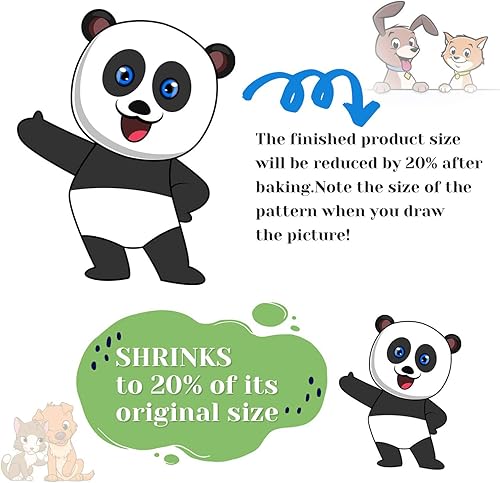 Miniatura 5 de shynek Kit de llavero de arte retráctil de 205 piezas, incluye 20 hojas de plástico retráctil y 185 accesorios de llavero para manualidades creativas