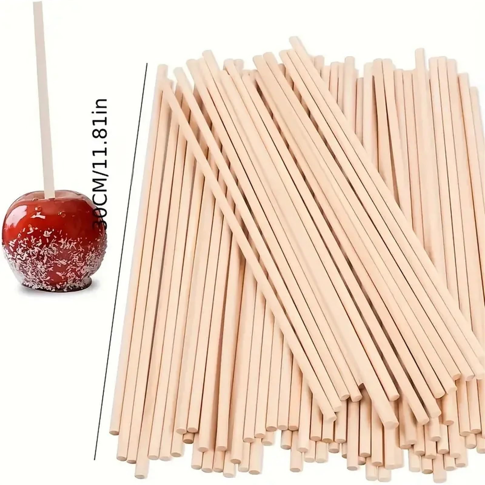Bâtonnets en bois pour loisirs créatifs Bâtonnets en bois de 4 mm, matériel bricolage, 100 ou 500 pièces(500pcs)