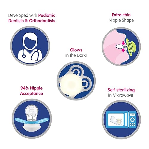Miniatura 2 de MAM Perfect Night - Chupete para bebé, pezón patentado, brilla en la oscuridad, 0-6 meses, niña, 2 unidades (paquete de 1)