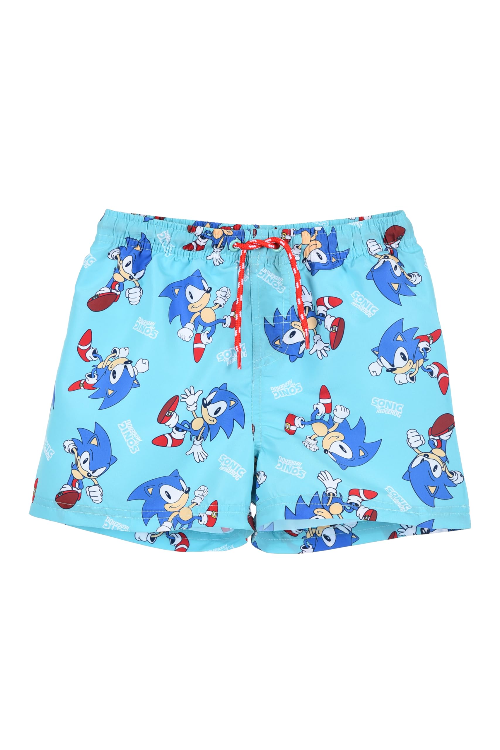 Sonic The Hedgehog Bermudas para Niño, Shorts de Baño Verano Bañador de Natación Infantil, Tallas 4 a 10 Años