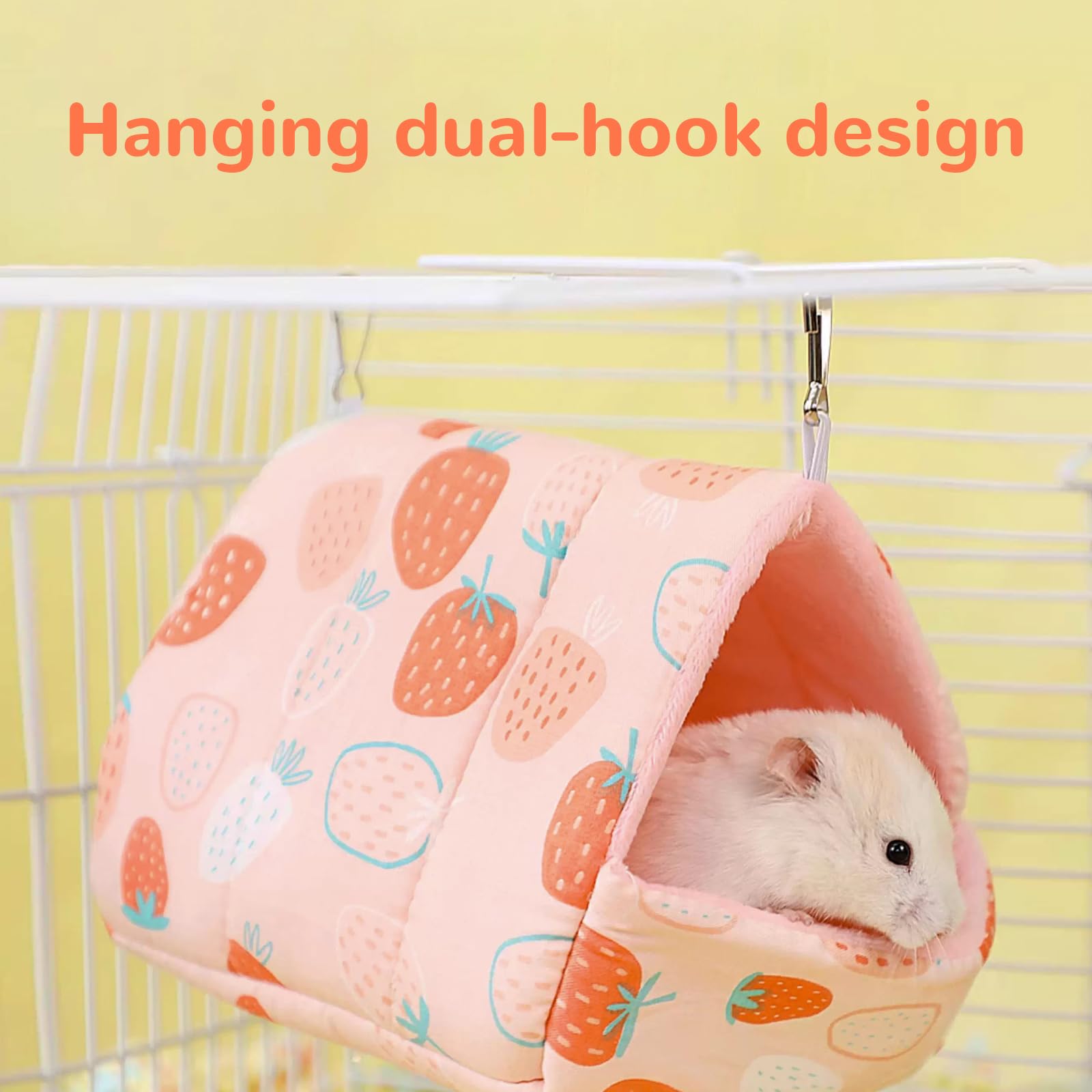 UZYXC Cama para Cobayas,Paquete de 1,Casita para Cobayas,Cueva Acogedora para Cobayas,Casita para Hámsters,Accesorios para Animales Pequeños Como Conejos Enanos,Chinchillas, Ardillas y Hurones — view 4