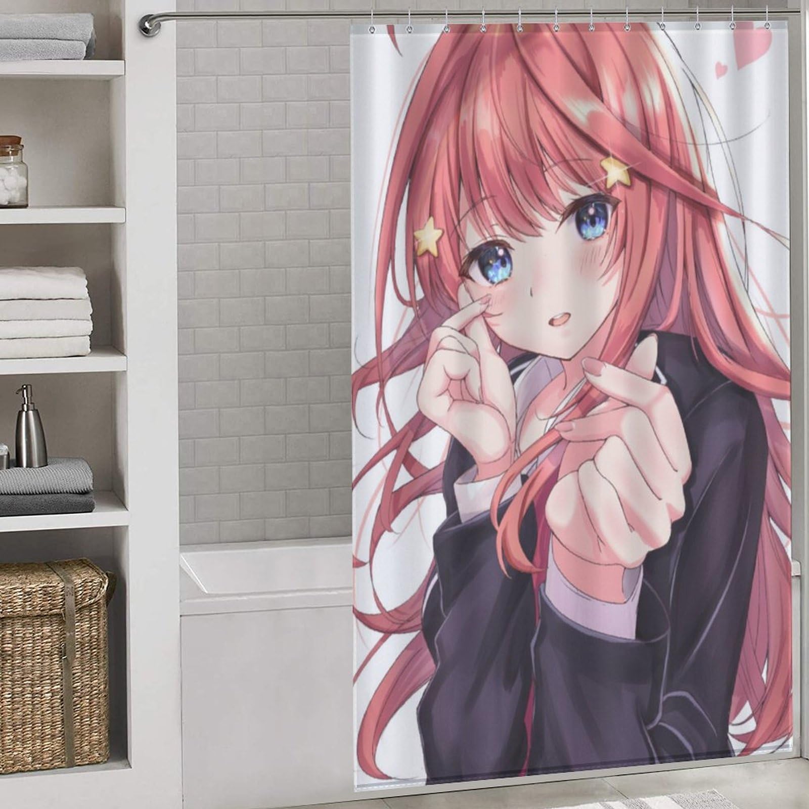 Amazon.co.jp: シャワーカーテン 中野五月 五等分の花嫁 アニメ