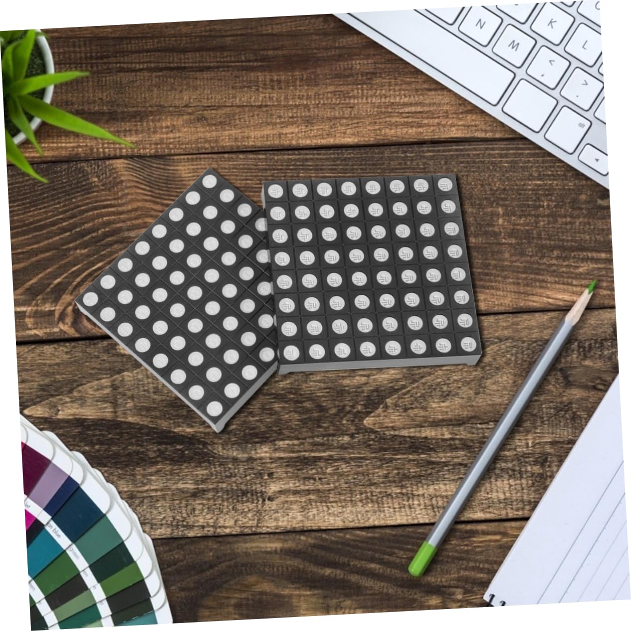Operitacx 4pezzi Modulo Led Matrix Rgb Anodo Facile Controllo Microcontrollore Per Progetti e Decorazioni Illuminate