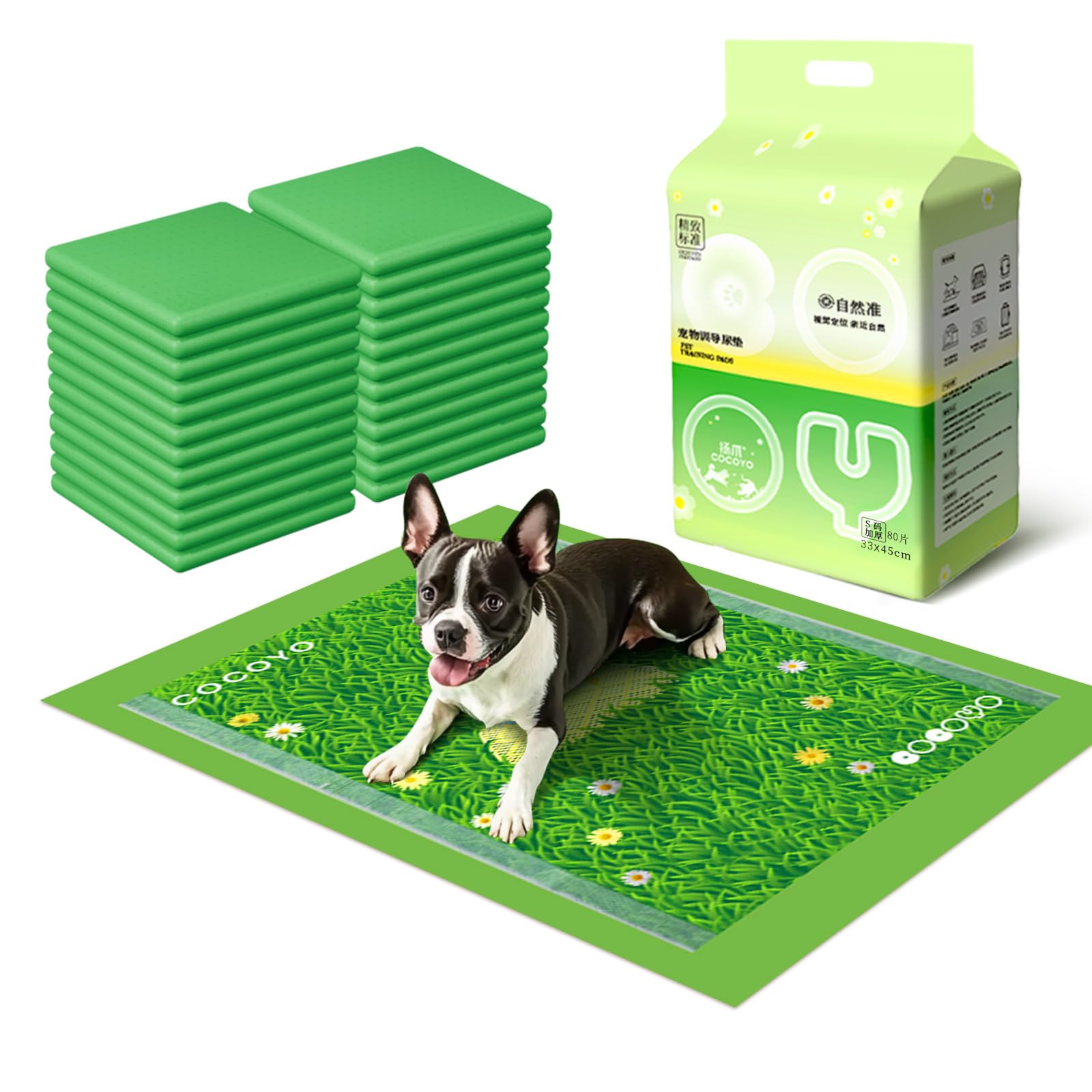 ペットシーツ【瞬間吸収・脱臭速乾】高齢 老犬 猫 介護用 トイレシート Amazon.co.jp: ペットシーツ 芝生柄入り 中厚型 レギュラー 80枚*1袋