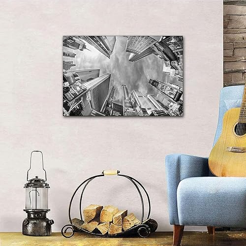 Vista 102 de 1 lienzo decorativo para pared, ferrocarril a través del bosque de pinos con niebla, decoración moderna para el hogar, sala de estar, arte de pared