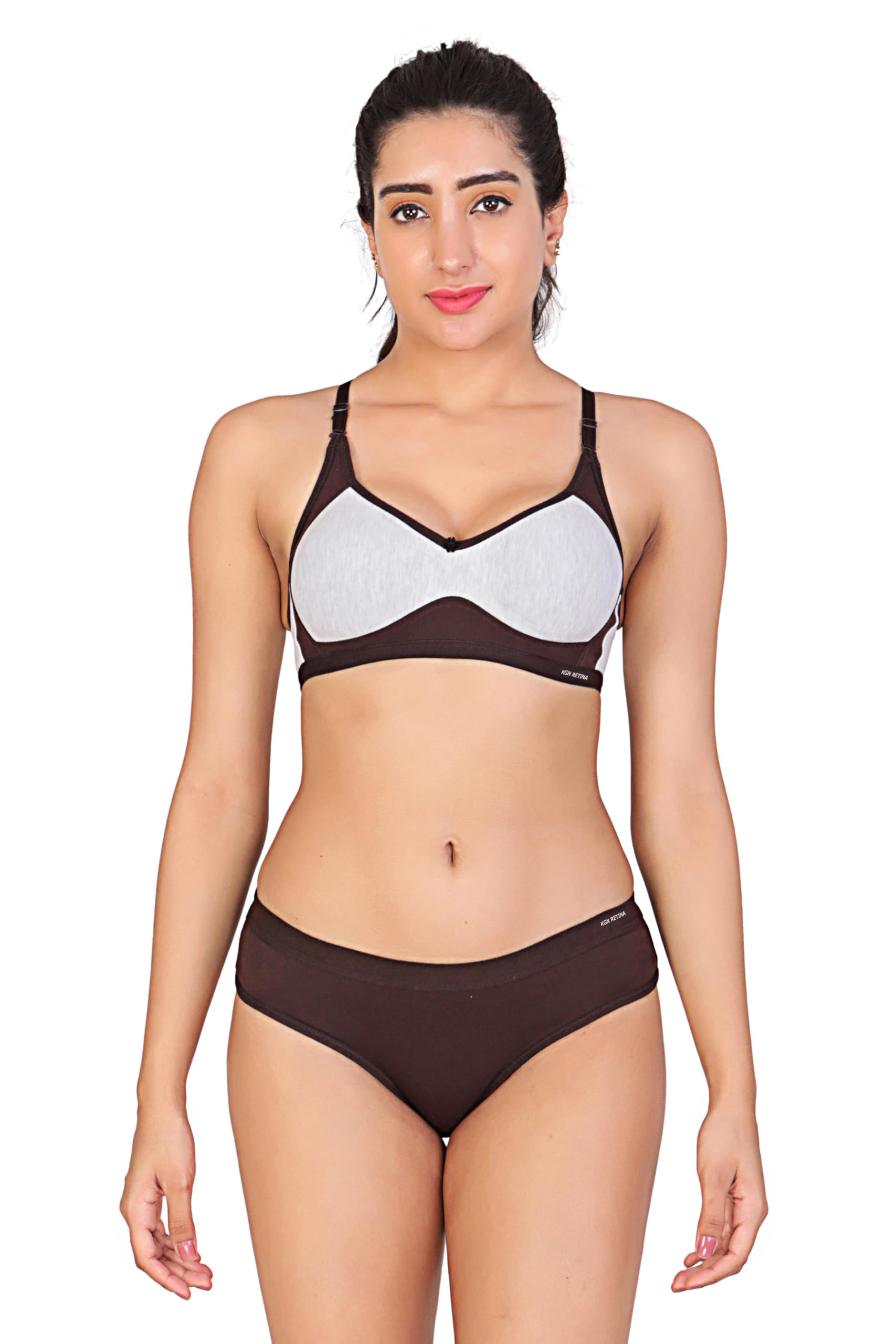 Women's & Girls Lingerie Set Full Coverage,Non Padded Bra Panty Set-image-30
