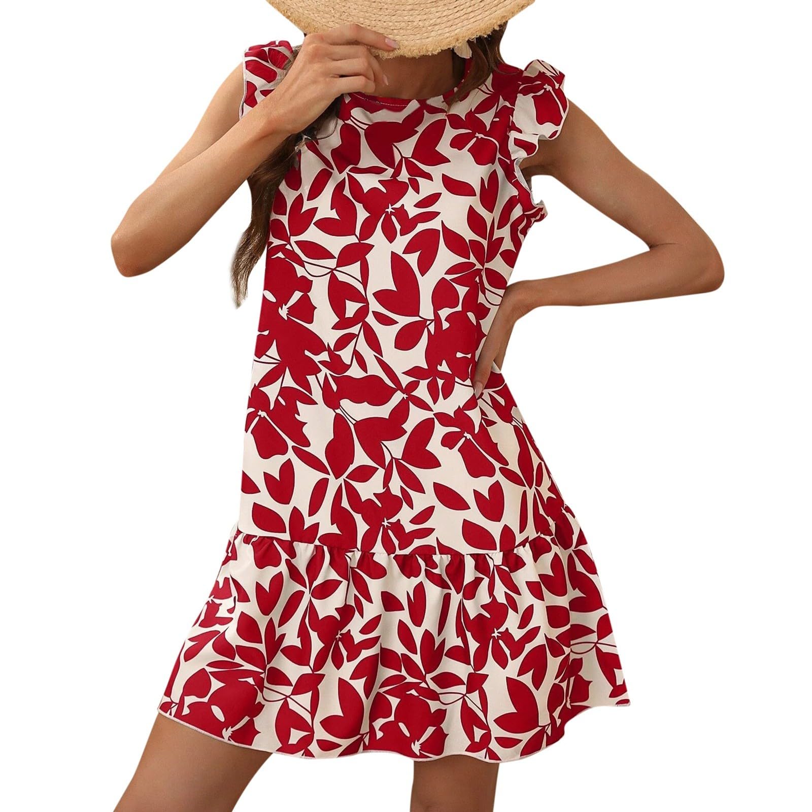 Robe pour femmes ultra-douces extensible coupe ample et fluide style midi - 6