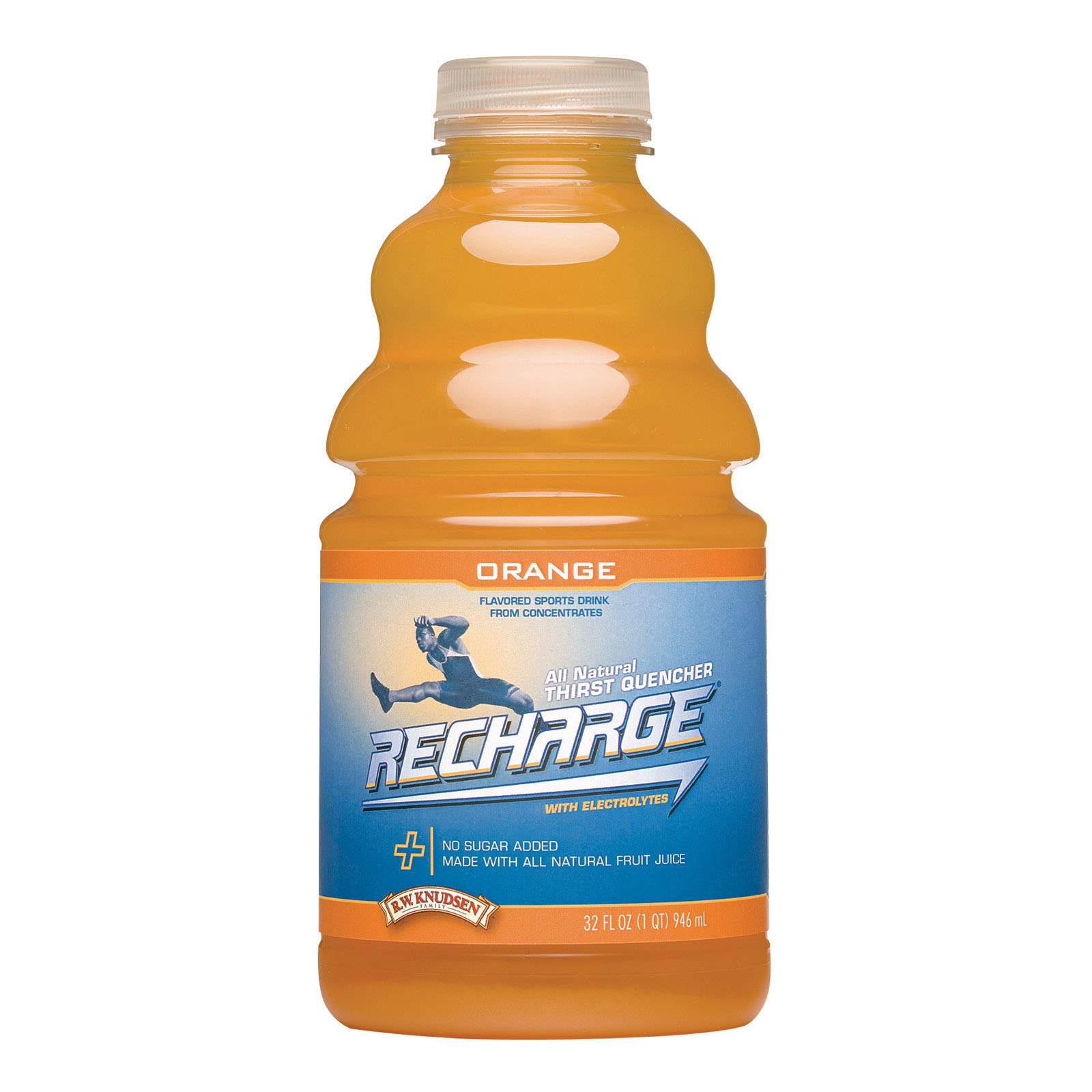 R.W. Knudsen Family Recharge Orange Flavored Juice Sports Beverage with Electrolytes, XX Ounces