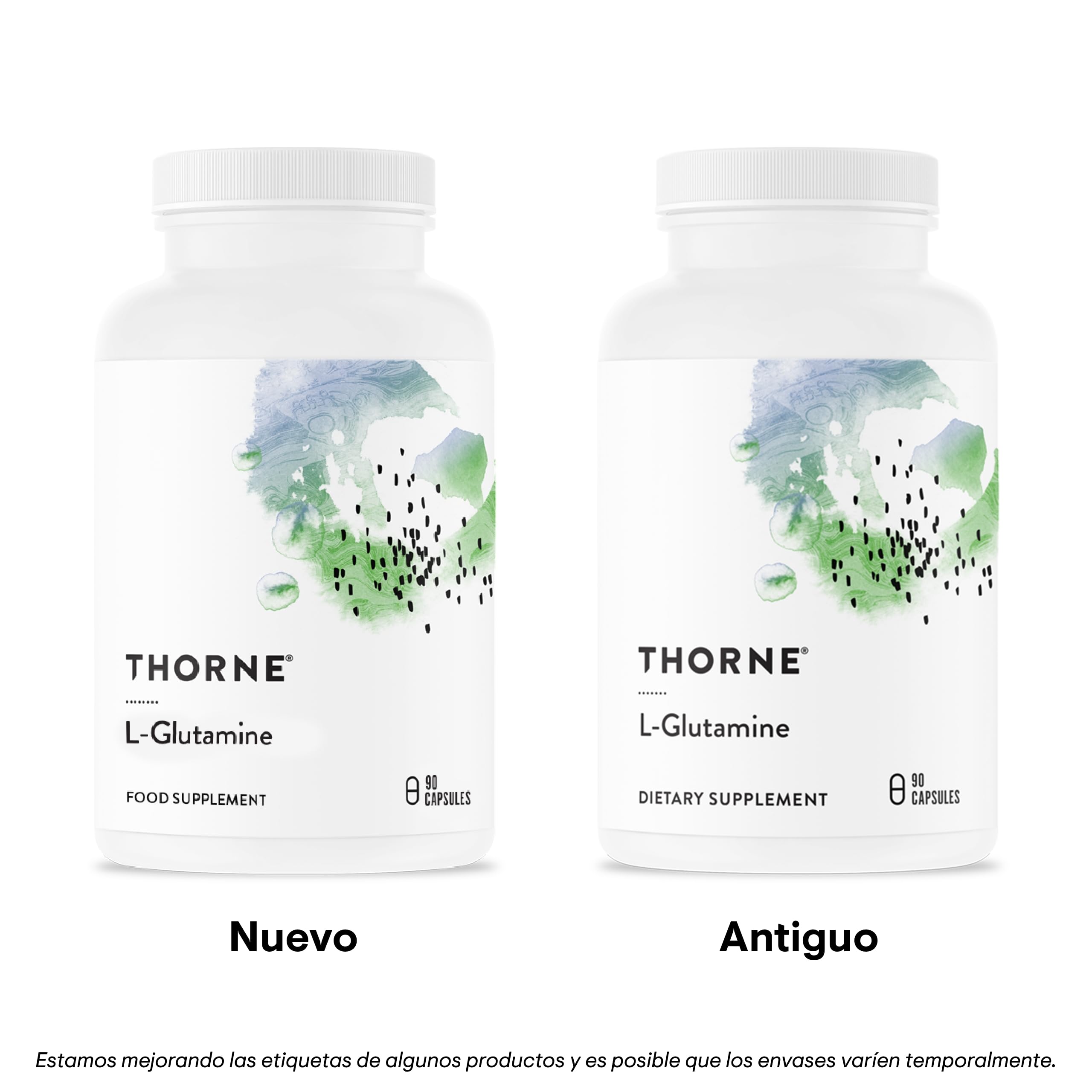 Thorne L-Glutamine - Suplemento de Aminoácidos para la Salud Gastrointestinal y la Función Inmunitaria - 90 Cápsulas