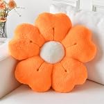 Flower Pillow, Flower Shaped Pillow Decorative Throw Pillows for Bed Couch, Cute Daisy Pillow Dorm Decor Floor Seating Cushion (Pink, 15 Inches)