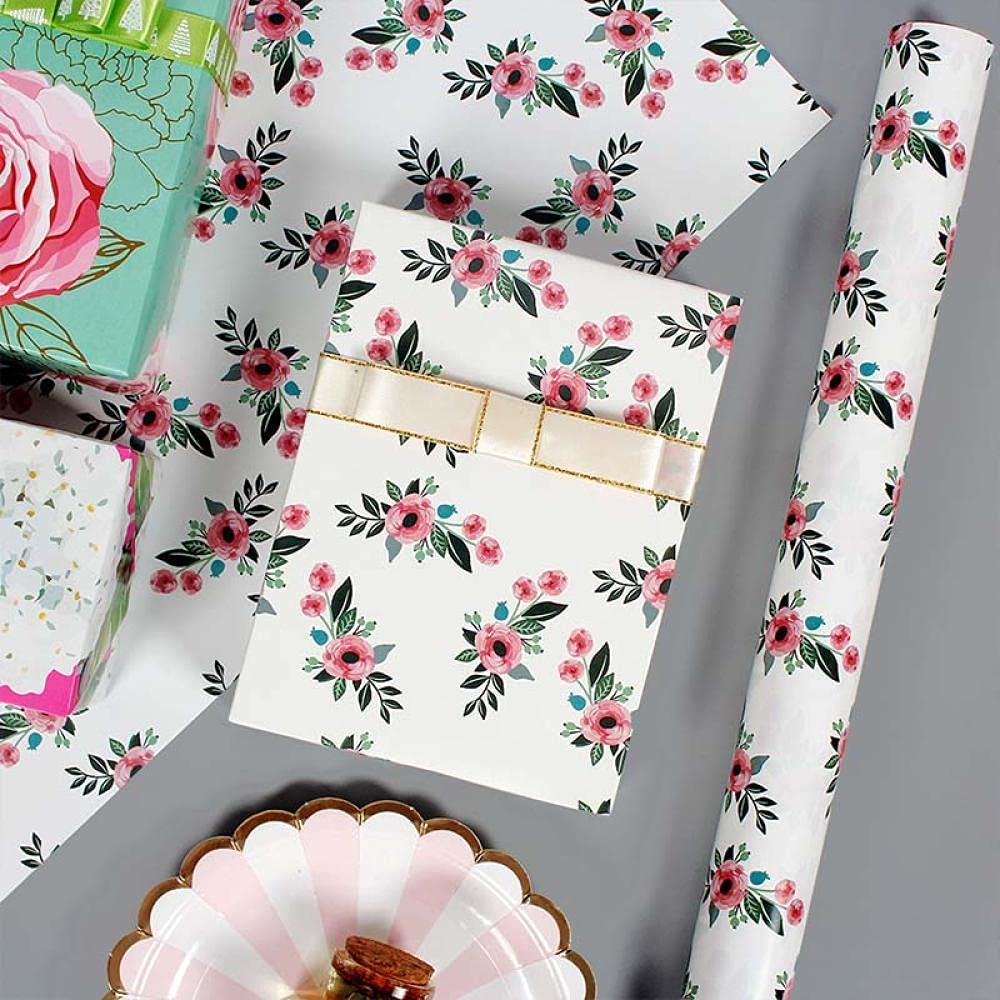 Papier Do Pakowania Prezentów Papier Do Pakowania Prezentów10 Sztuk Boże Narodzenie Kwiaty Prezent Ślubny Papier Decor 50 * 70 Cm Różany Piwonia Kwiat Delikatny Decor Papier Papier-3A