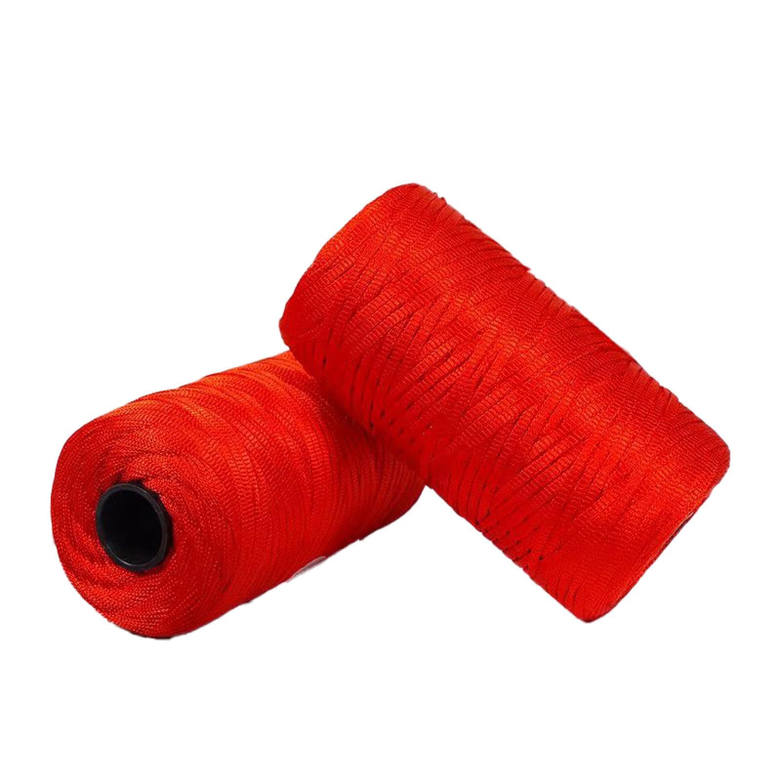 Polyester Macrame Cord 3mm 100g Flach Makramee Projekt Buntes Polyester Garn Handarbeit für Handtaschen Einkaufstaschen Sonnenhüte Schuhe DIY Handwerk Dekoratives Projekt 5PCS col-1
