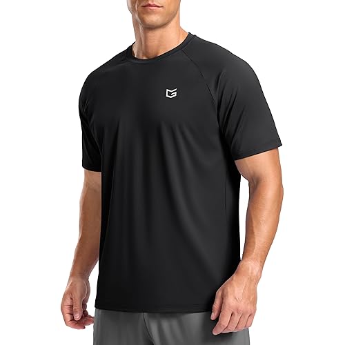 G Gradual Men's Workout Athletic T-Shirts Moisture Wicking Cooling Running Shirts Short Sleeve Performance Tee for Gym Tennis