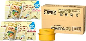 明治ほほえみ らくらくミルク 120ml×6缶×2 アタッチメント付 液体 0か月(低月齢から) 【Amazon.co.jp 限定】商品画像