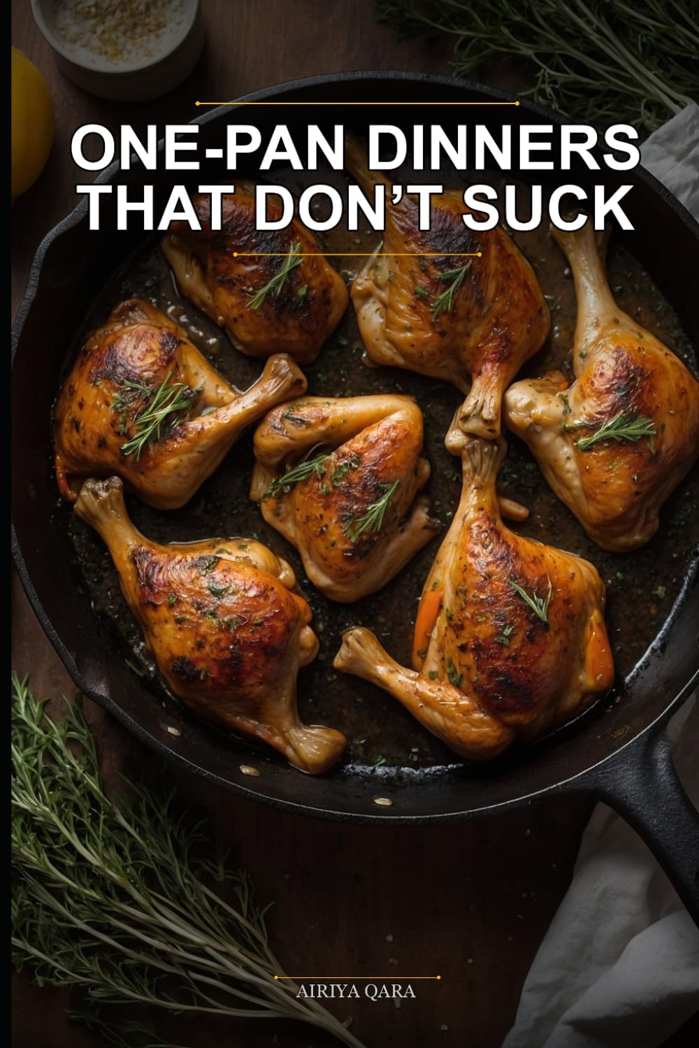 One-Pan Dinners That Don’t Suck: 100 Foolproof, Minimal-Cleanup Meals for Busy Weeknights (No Leftovers, No Stress, Just Flavor)