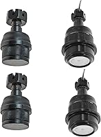 TRQ 4-Piece Front Upper & Lower Ball Joint Set for Jeep Cherokee Wrangler Grand Cherokee 1990-2006