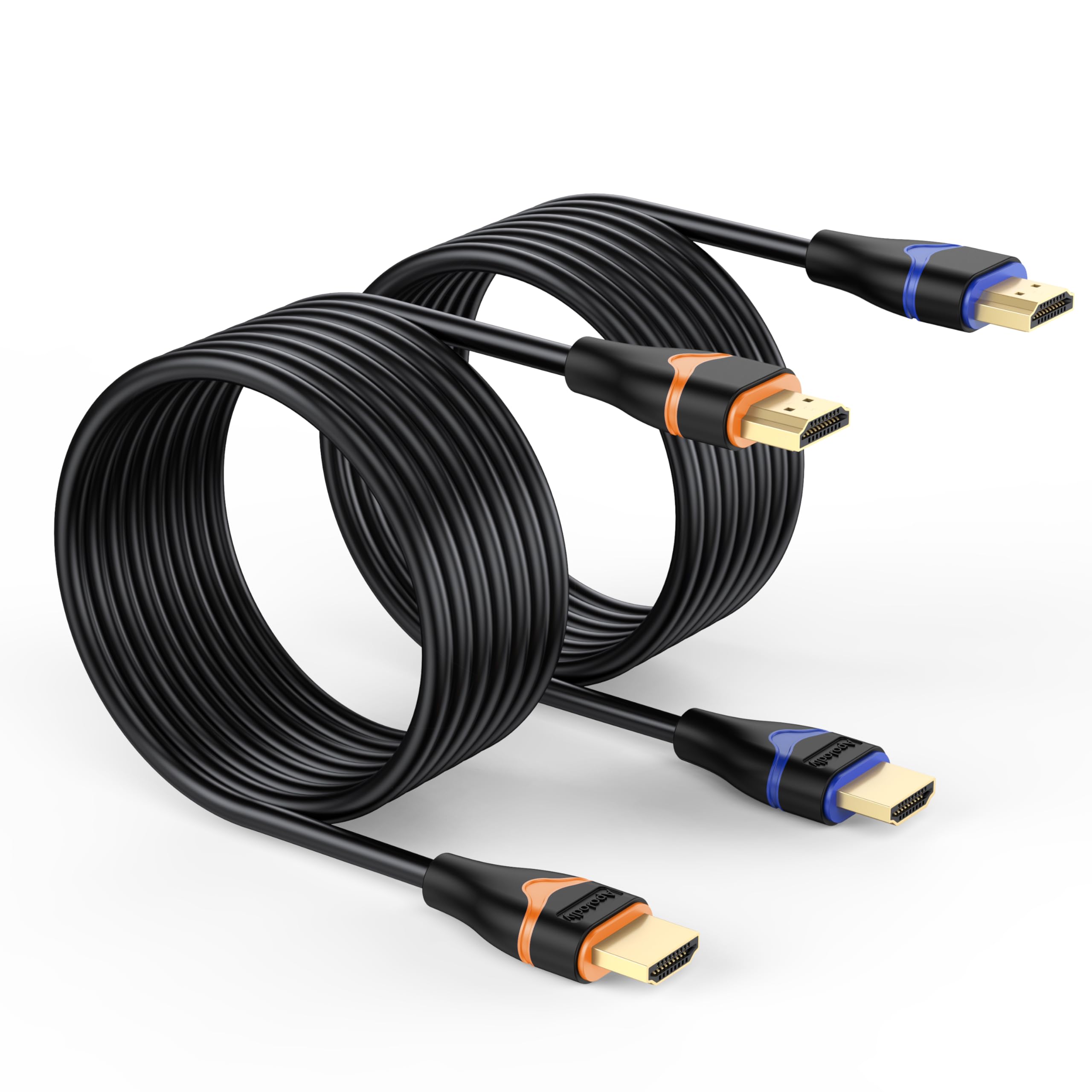 4K HDMI Cable 10FT 2-Pack, HDMI Cord 10 Foot High Speed HDMI to HDMI Cable 2.0 Ultra HD 4K@60Hz, 2K@144Hz, HDR, 3D, Dolby, HDCP 2.2, ARC for PS5, PS4, HDTV, Monitor, Xbox, Blu-ray, Laptop