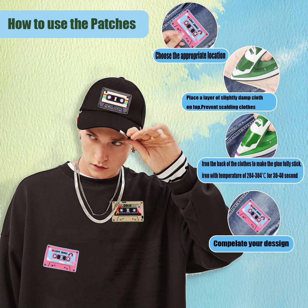 MUSIC LOVER IRON ON Embroidered Iron Or Sew On Patch - Foto 7