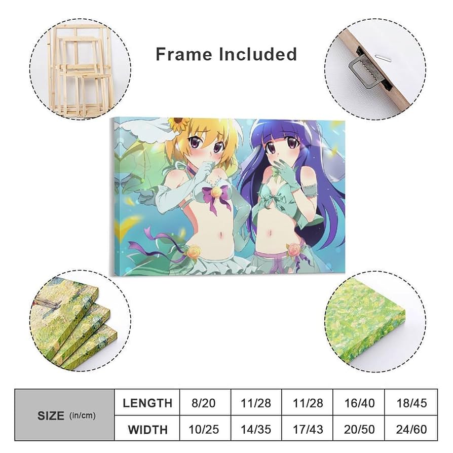 Amazon.co.jp: 装飾パネル キャンバス絵画 セクシー アニメ柄