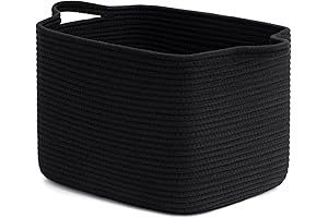 INDRESSME Black Shoe Basket for Entryway