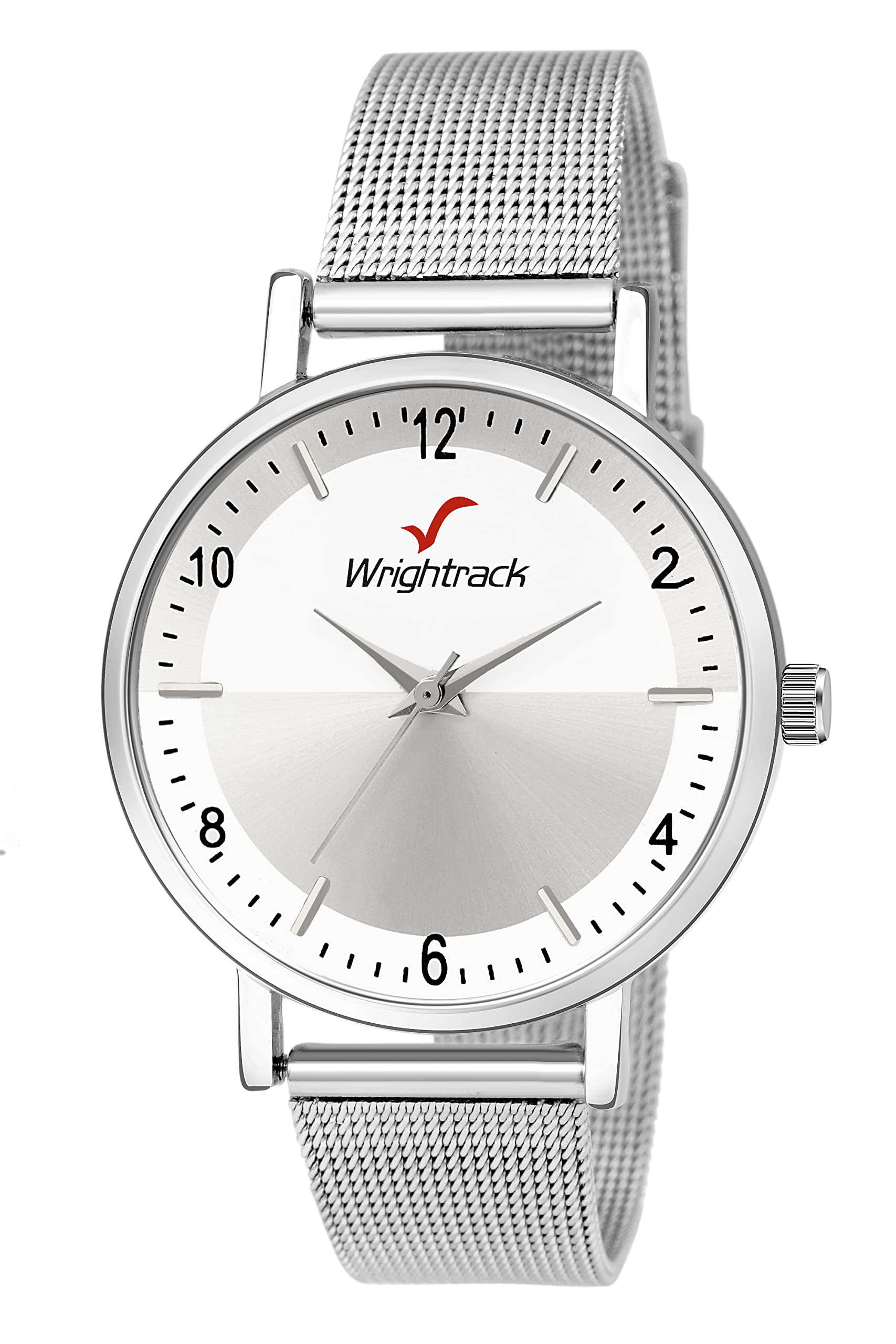 WRIGHTRACK Analogue Quartz Movement Stainless Steel Wrist Watch for Womens and Girls (Silver) (B09Z85J8KC) Amazon Price History, Amazon Price Tracker