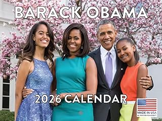 Barack Obama Calendar 2026 Monthly Wall Calender 12 Month | American Made In The USA