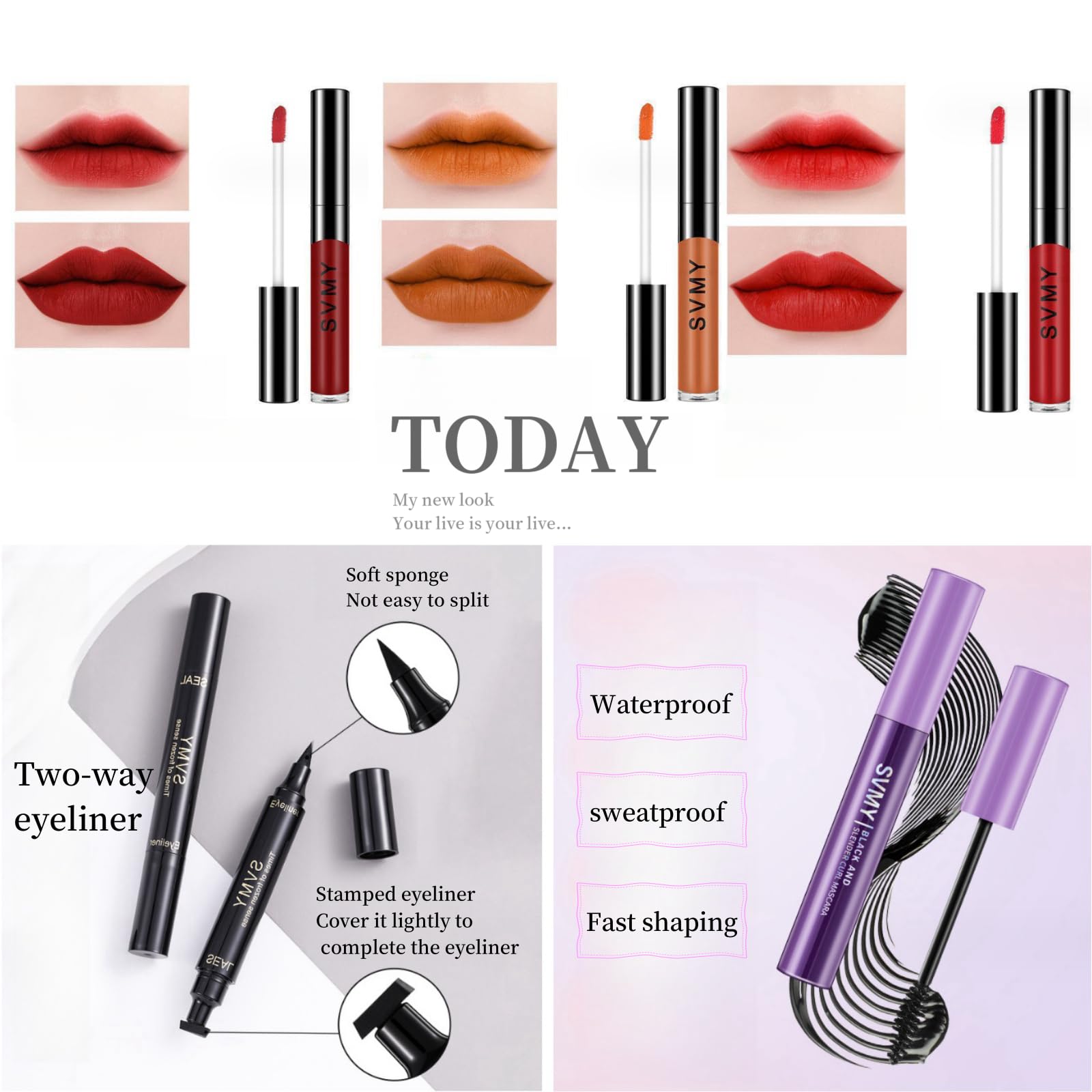 All-in-One-Make-up-Set für Teenager und Mädchen, komplettes Anfänger-Make-up-Geschenk-Set mit Lidschatten-Palette, Foundation und Lipgloss, Make-up-Set für Kinder von 6–12 und 12–18 Jahren