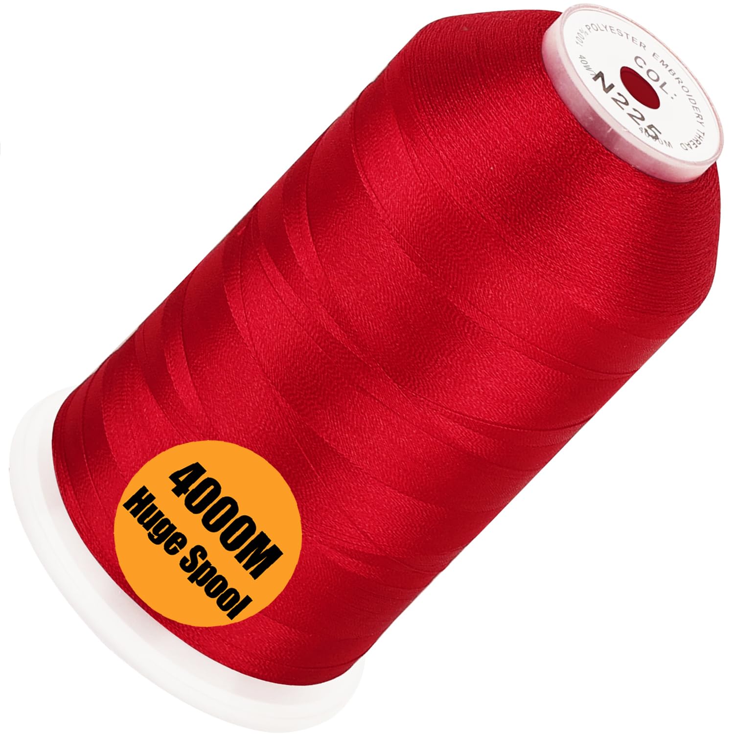 New brothread Huge Spool Embroidery Machine Thread - RED Fits Janome Color