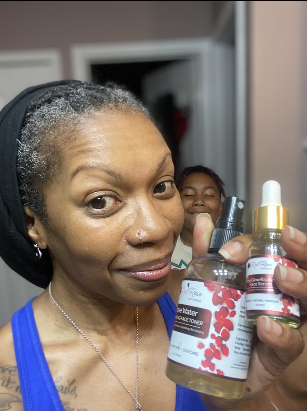 Red Rose Naturals Rose Glow Radiance Face Serum | Daily Hydration For Anti-Aging, Glowing Serum For All Skin Types, Suitable for oily skin, dry skin, sensitive skin | Vegan - 15 ml