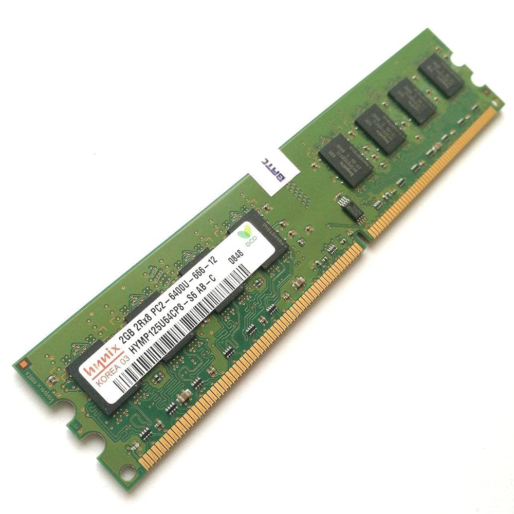 World Shopper 2GB Memory Ram 2RX8 PC2 6400U -666-12