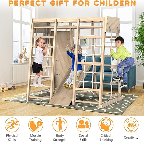 Miniatura 2 de Juguetes de escalada para niños pequeños juguetes de escalada en interiores para niños pequeños gimnasio de la selva para niños juego de escalador